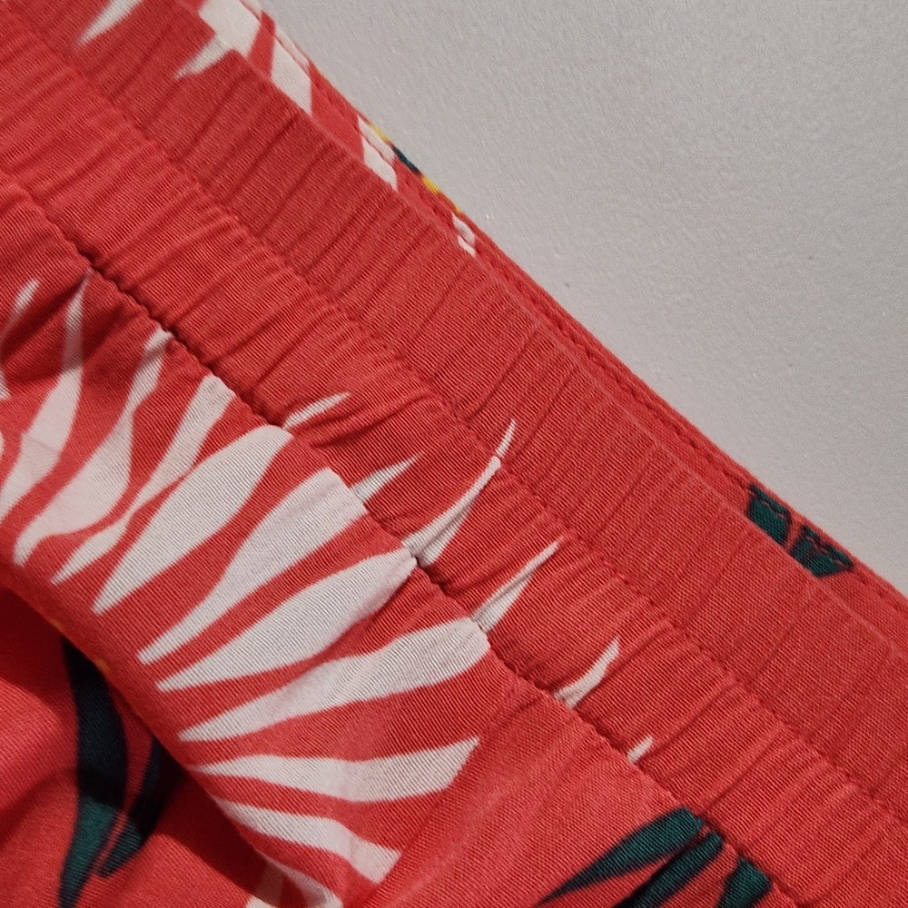 Lulus Trancoso Coral Floral Print Maxi Skirt M Side Zip High Slits Elastic Waist - Picture 9 of 11